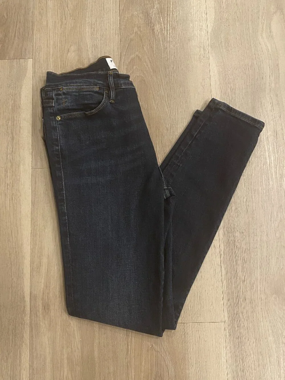 FRAME Le High Skinny Jeans Dark Wash High Rise Stretch 25